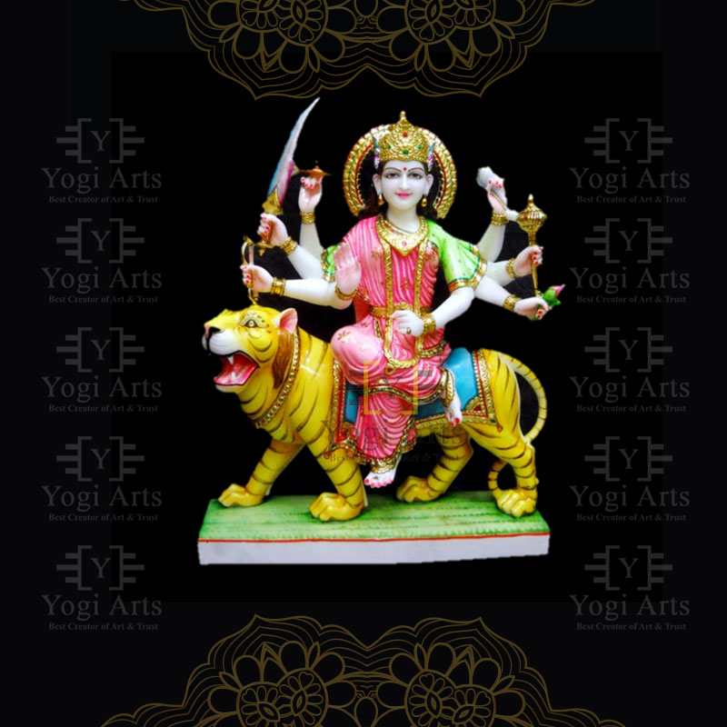 Marble Durga Mata Statue