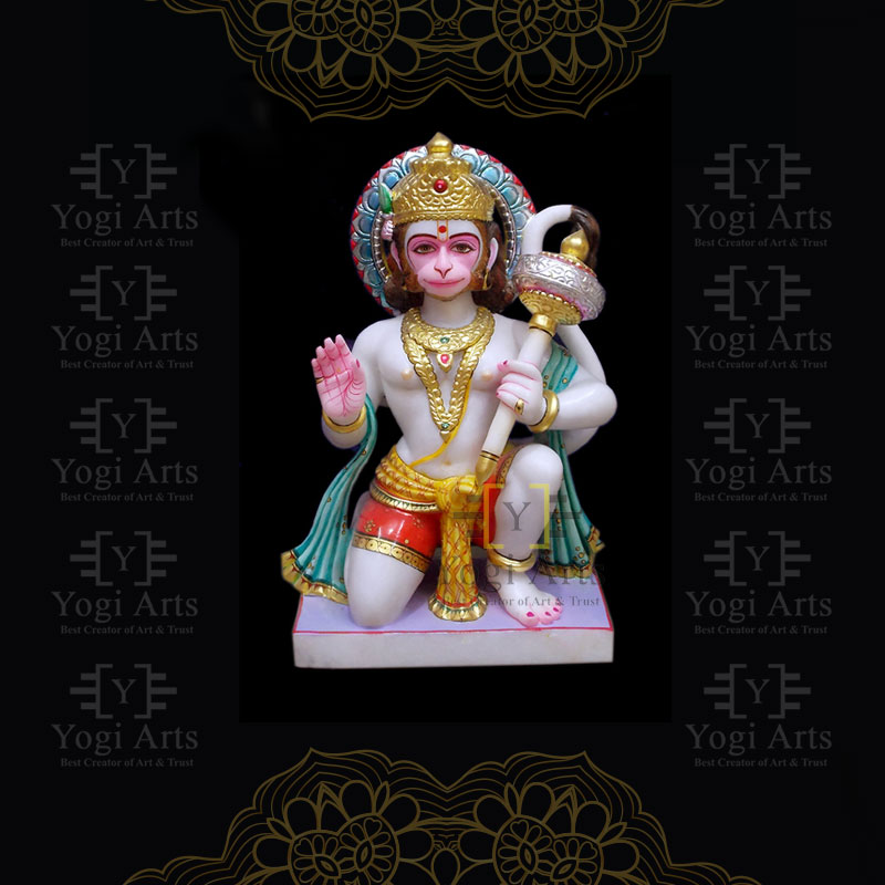 Decorated Hanuman ji statue