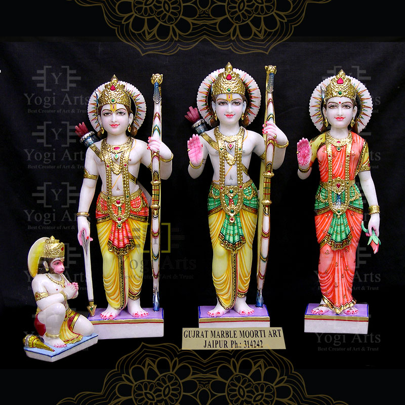Statue Of Ram Darbar With Hanuman