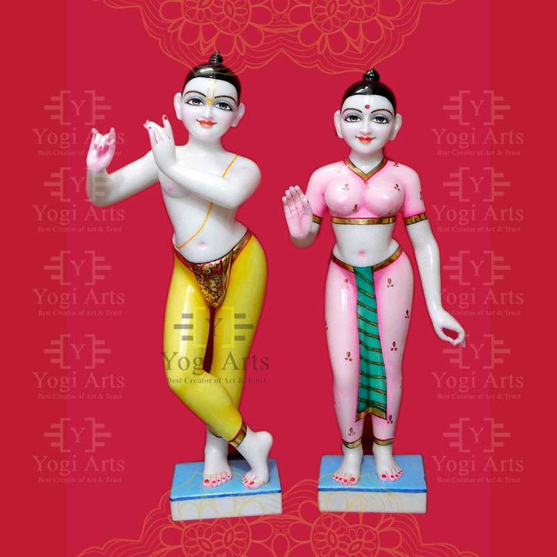 Radha Krishna Decorated Murti