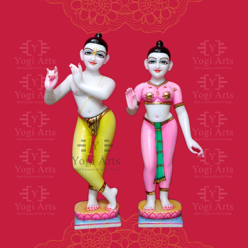 Radha Krishna Decorated Murti
