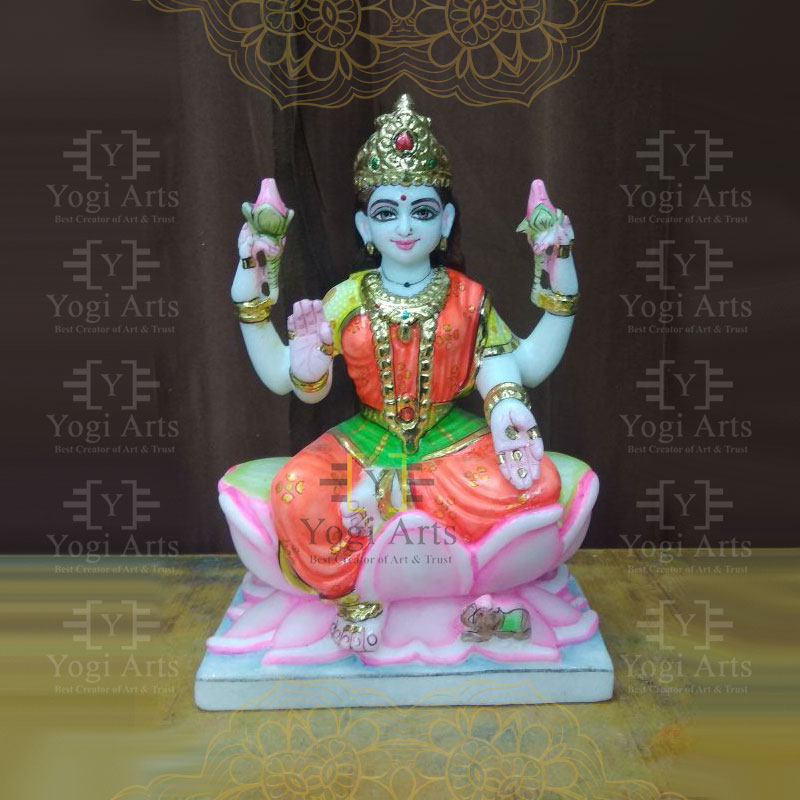 Marble Laxmi/Lakshmi Statue