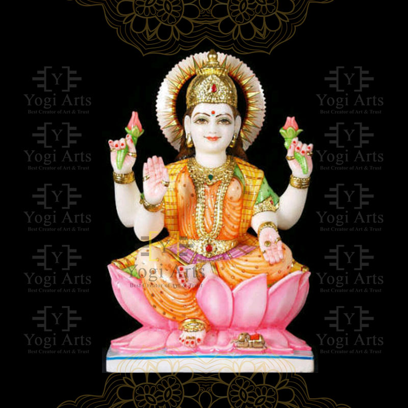 Marble Laxmi/Lakshmi Statue