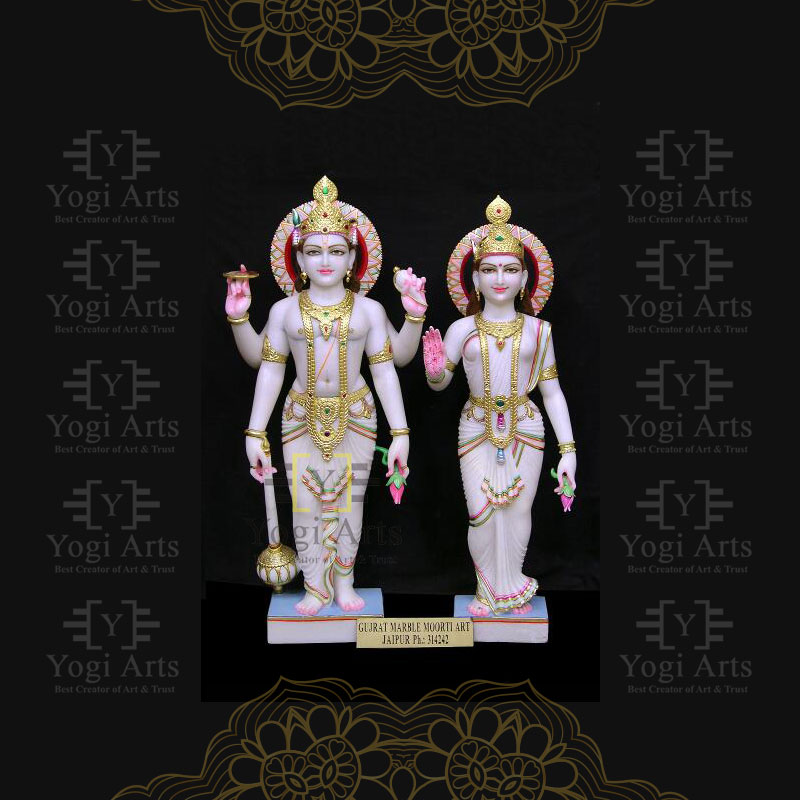 Marble Laxmi Narayan Statue 