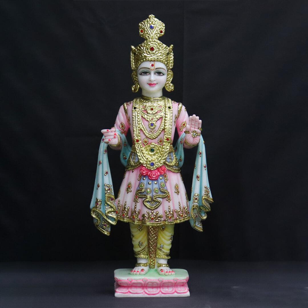 Marble Swaminarayan Statues for Temples & Homes in the USA